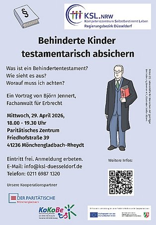 Einladung zum Infoabend: Behinderte Kinder testamentarisch absichern